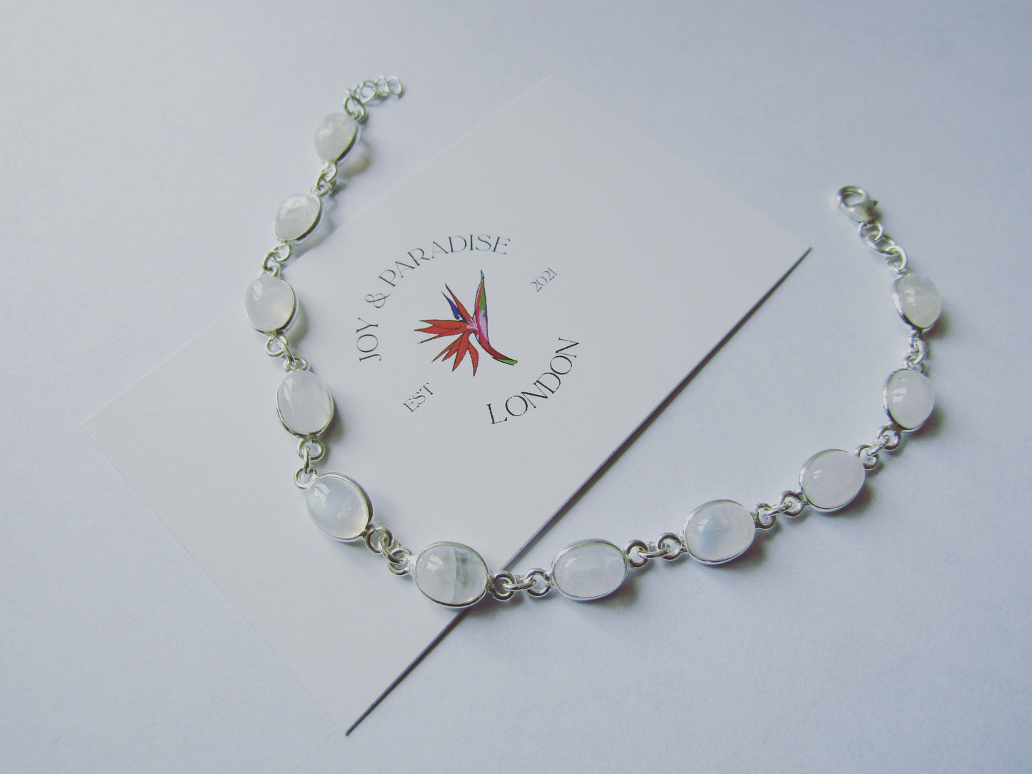 Moonstone Bracelet - Set in 925 Sterling Silver.