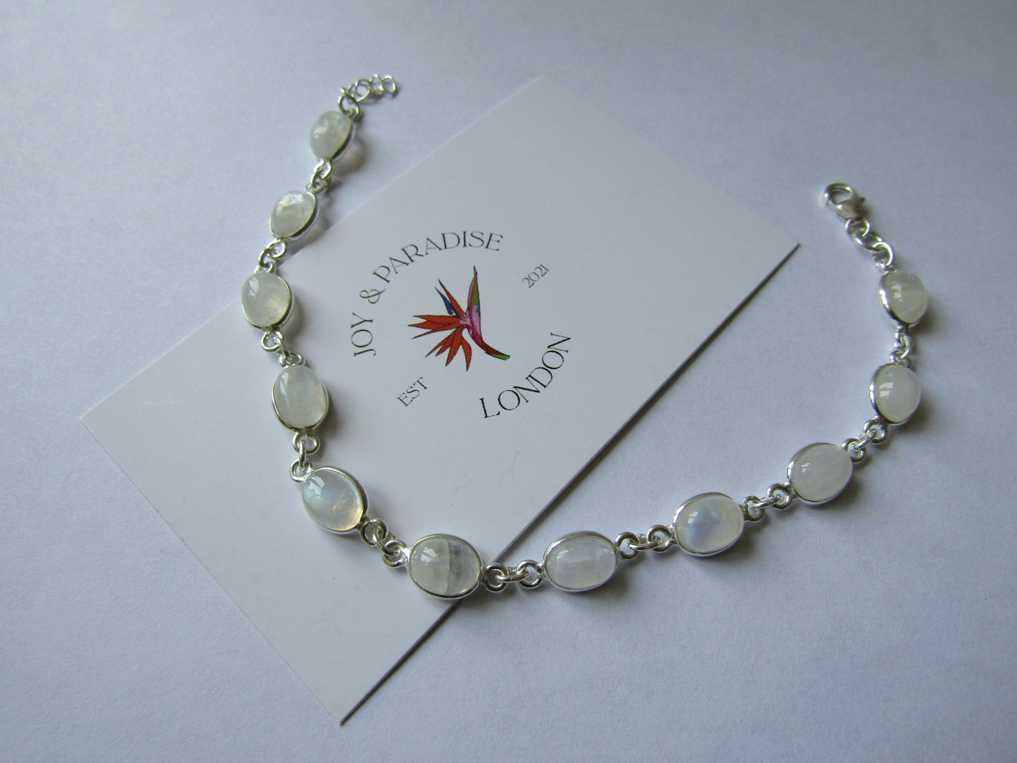 Moonstone Bracelet - Set in 925 Sterling Silver.