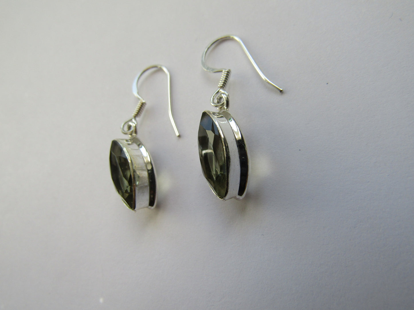 Peridot Earrings -Set in 925 Sterling Silver.